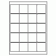 448 - Label Size 50mm x 50mm - 20 labels per sheet